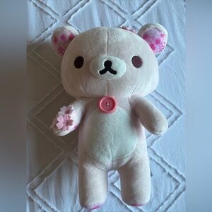 Special Edition! Rilakkuma Cherry Blossom Sakura PlushSan-X Pink 13” Used Great!